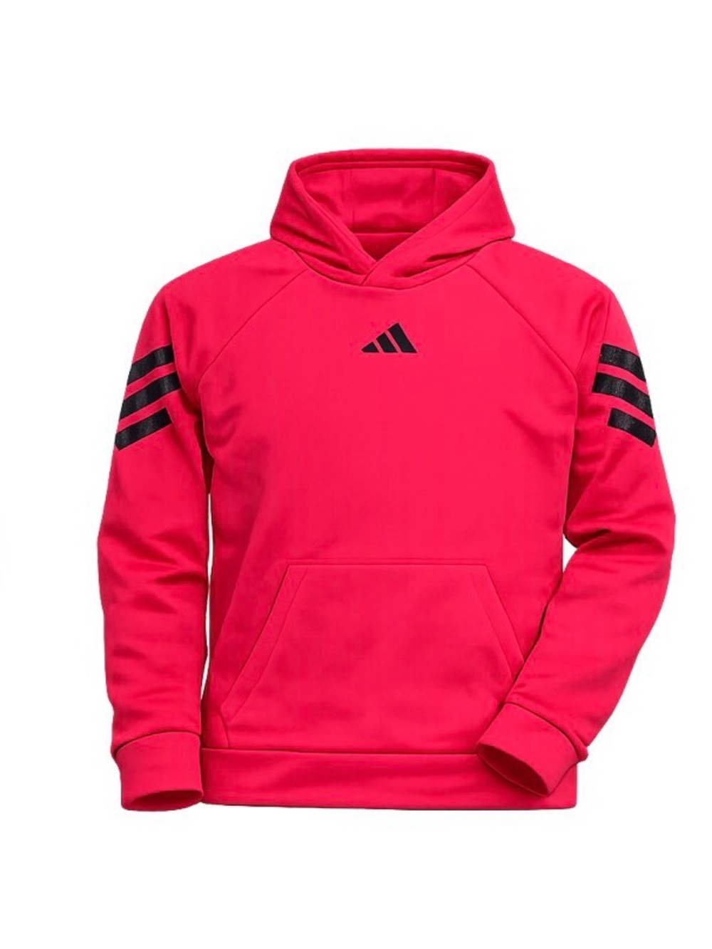 Adidas Youth Boys Future Icons 3-Stripe Pullover Hoodie - Red/Black - XL (18/20)